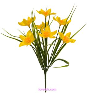 Нарцисс пластмассовый с травкой